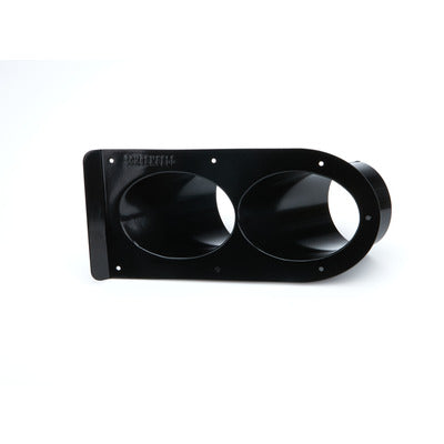 Schoenfeld Pipe Shield Black Dual Outlet 3-1/2" 45-Degree