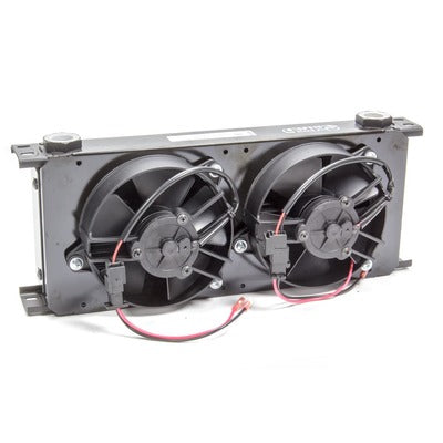 Setrab Series-9 Oil Cooler 20-Row w/Dual 12 Volt Fans FP920M22I