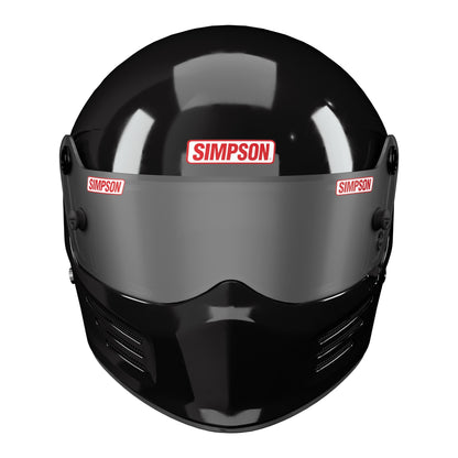 Simpson Bandit Helmet SA2025 (Black, Front)