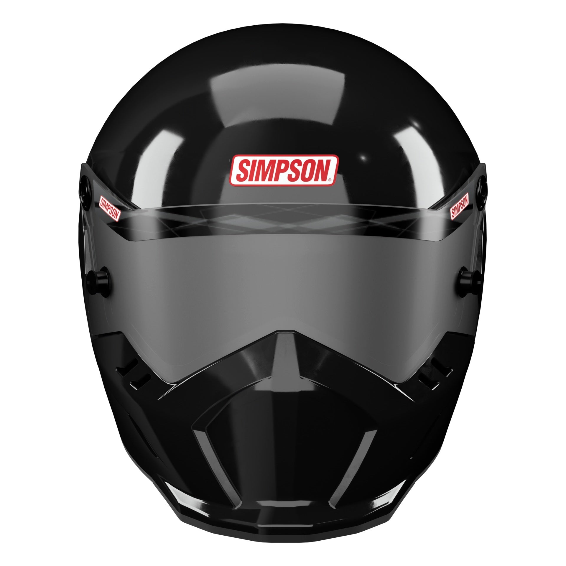Simpson KingSnake Helmet, SA2025 (Gloss Black) - Front