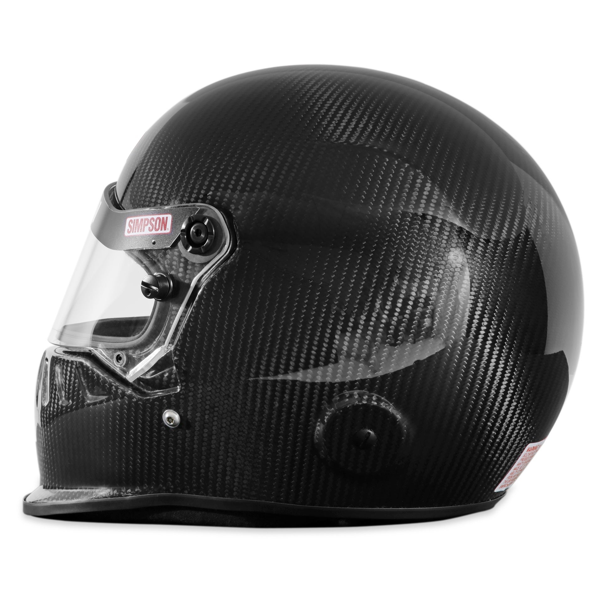 Simpson Vudo Carbon Helmet SA2025 (Left Side)