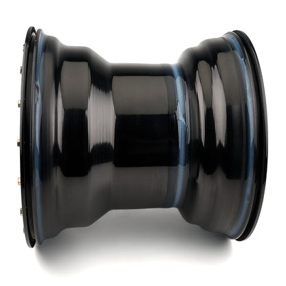 Sander Engineering 762 Series Rear Drag Wheel – 5x4.75, 4" Backspace, Black Double Beadlock