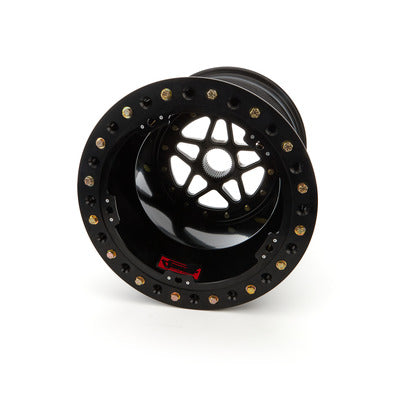 Sander Engineering Sprint Wheel 15 x 17", 5" Backspace Outside Lock Black S15-175-SO2-B