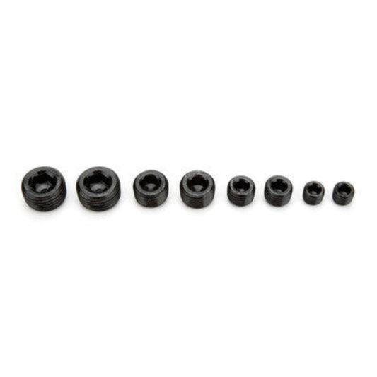 Pipe Plugs Allen Head Black (8pc)