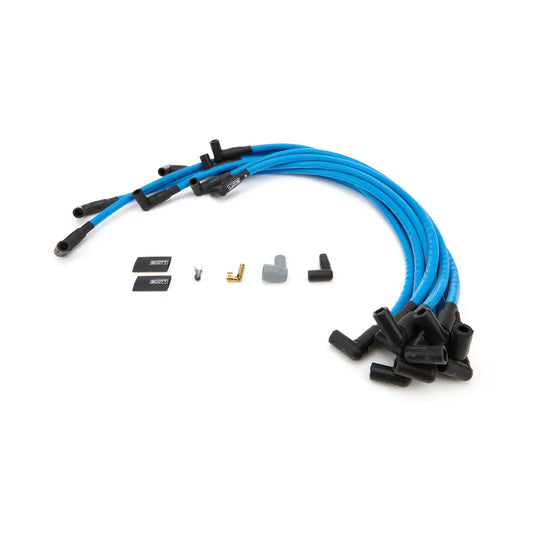 Scott Performance SBC Spark Plug Wire Set 90-Degree - Blue CH-402-4
