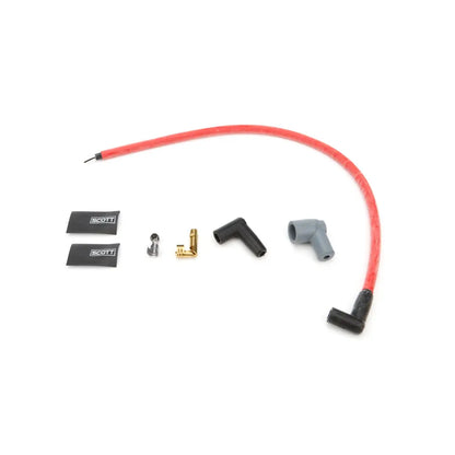 Scott Performance SBC Spark Plug Wire Set 90-Degree - Red CH-435-2