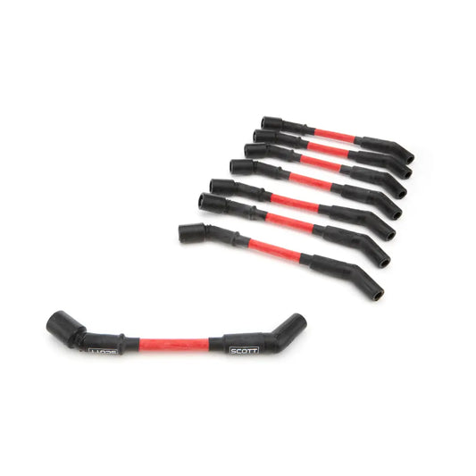 Scott Performance GM LS Spark Plug Wire Set 45-Degree - Red CH-LS-S-2