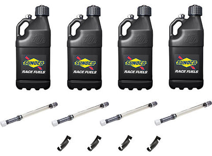 Sunoco Motorsports Utility Jug 5-Gallon (4pk), Black