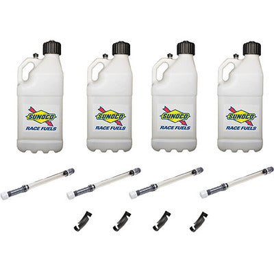 Sunoco Motorsports Utility Jug 5-Gallon (4pk), Clear