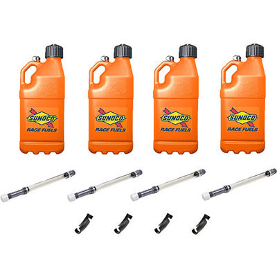 Sunoco Motorsports Utility Jug 5-Gallon (4pk), Orange