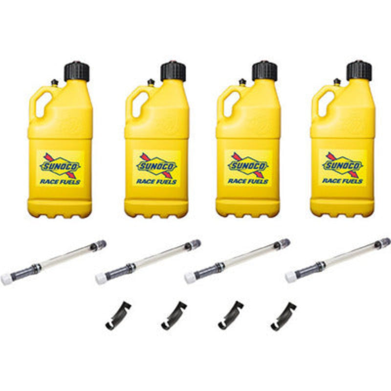 Sunoco Motorsports Utility Jug 5-Gallon (4pk), Yellow
