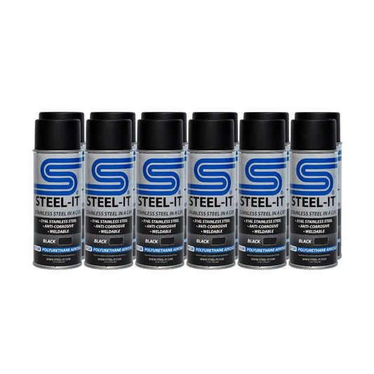 Steel-It Black Polyurethane Case 14oz Can (Case of 12) CASE1012B