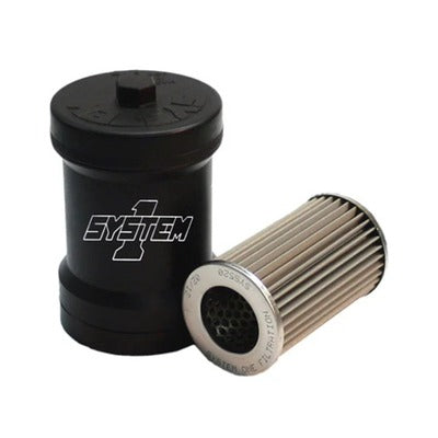 System One Billet Fuel Filter 10-Micron No Bypass 209-510B