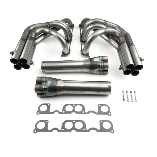 Schoenfeld Full-Length Stepped Small Block Chevy Headers – 3.5” Collector