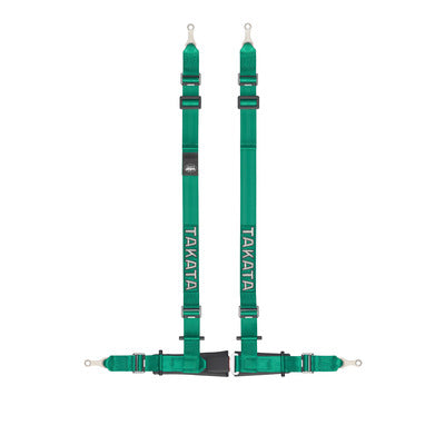 Takata Harness Drift 4 Pt Bolt-In 2" Shoulder 2" Lap Green