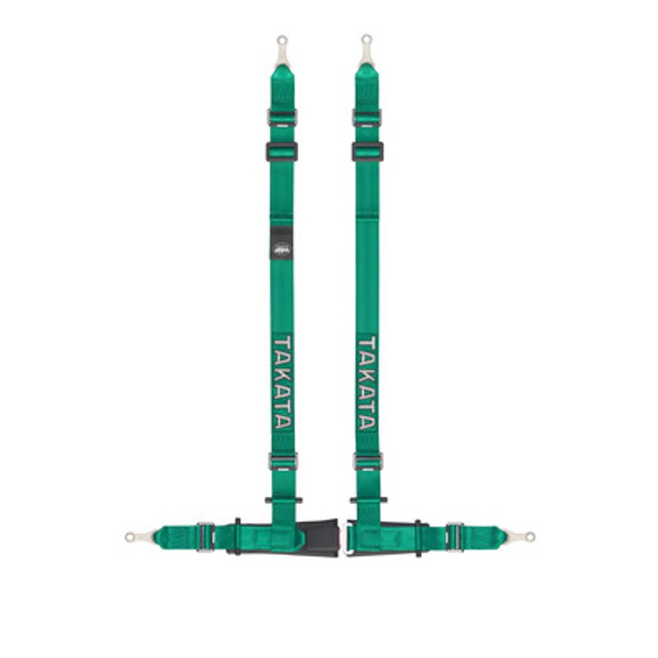 Takata Drift Harness 4 Pt Bolt-In 2" Shoulder 2" Lap (Green)