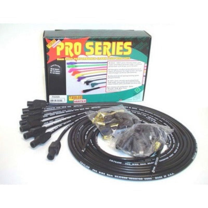 Taylor Cable Spark Plug Wire Set 8mm Pro Wire 180-Degree