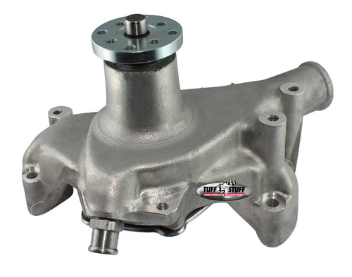 Tuff-Stuff Long Water Pump Platinum as Cast SBC 1511NC