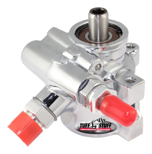 Tuff-Stuff Type II Power Steering Pump Chrome w/AN Fitting 6175ALD-2