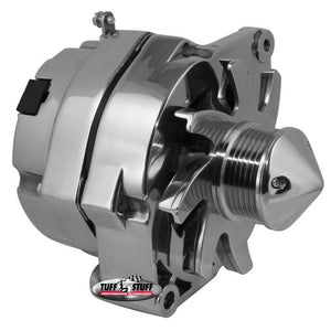 Tuff-Stuff GM Alternator Silver Bullet 140 amp 1-Wire Pol. 7140BBULL6G