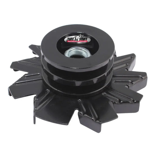 Tuff-Stuff Alternator Stealth Black Fan and Pulley Combo 7600BB