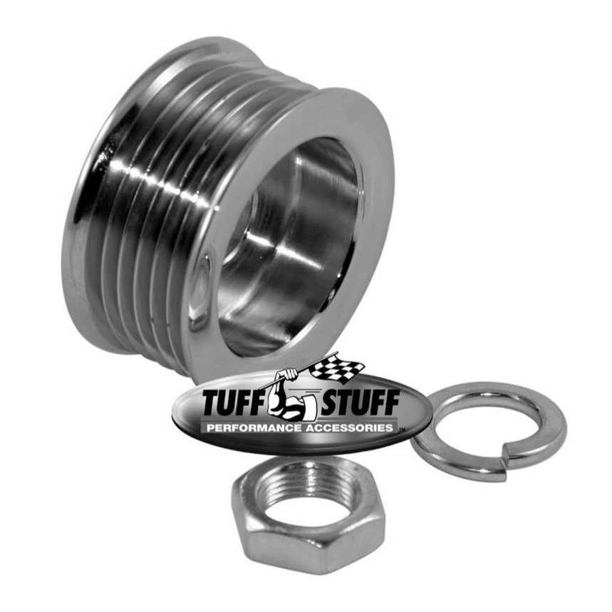 Tuff-Stuff Alternator Chrome Pulley 6 Groove 7610A