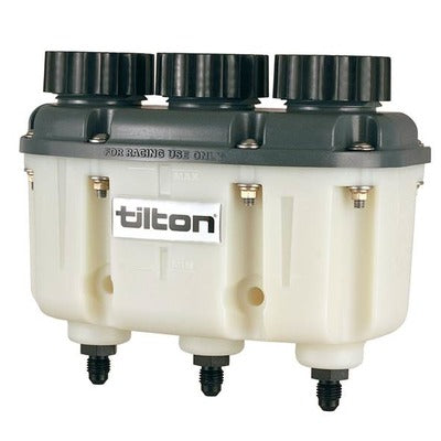Tilton Reservoir Plastic 3-Chamber AN-4 Fittings 72-577