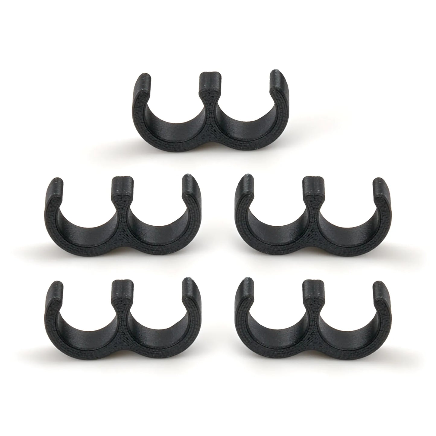 Ti22 TIP5572 Double Line Clamp -6 AN Fuel Line 5-Pack