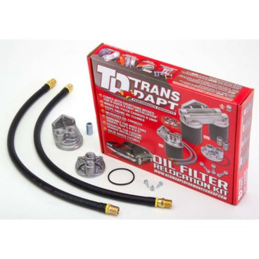 Trans-Dapt Import Single Oil Filter Relocation Kit 1158