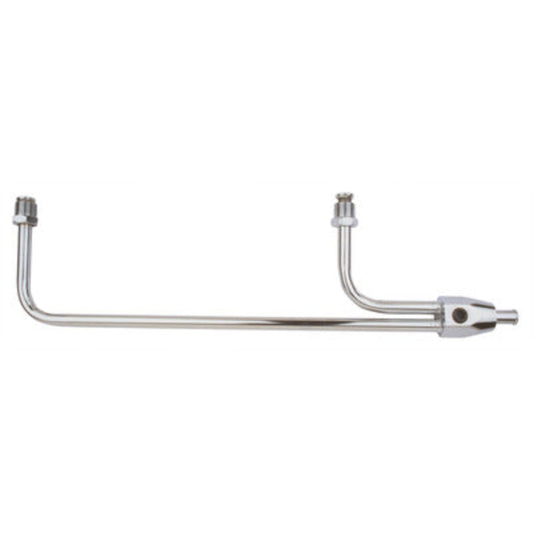 Trans-Dapt Chrome Fuel Line Holley Quad 9-5/16" 2197