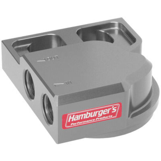 Hamburger's Single Filter Remote Oil Filter Base for HP6 3301