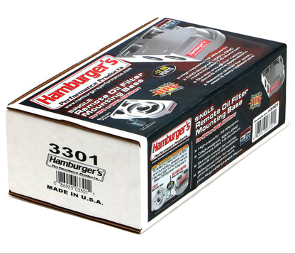 Hamburger's 3301 Single Remote Oil Filter Mounting Base