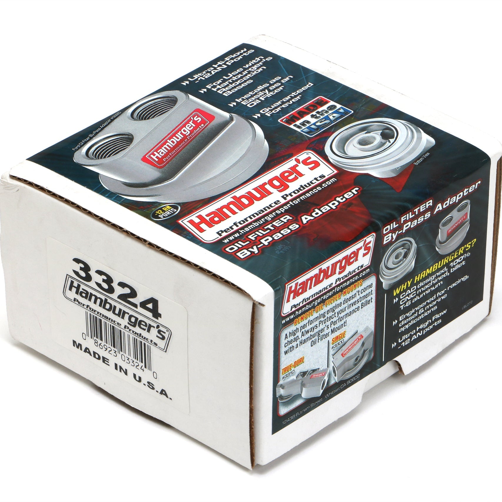 Hamburger's Oil Filter Bypass Adapter , part # 3324 