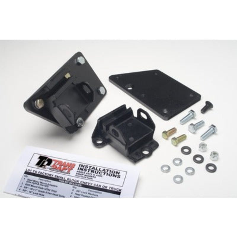 LS1 into SBC Chassis Motor Mount Kit