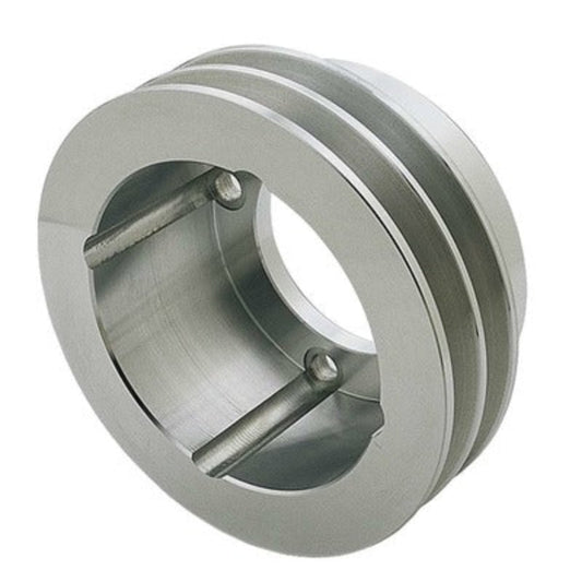 Trans-Dapt Olds Aluminum Crankshaft Pulley Double Groove 6995