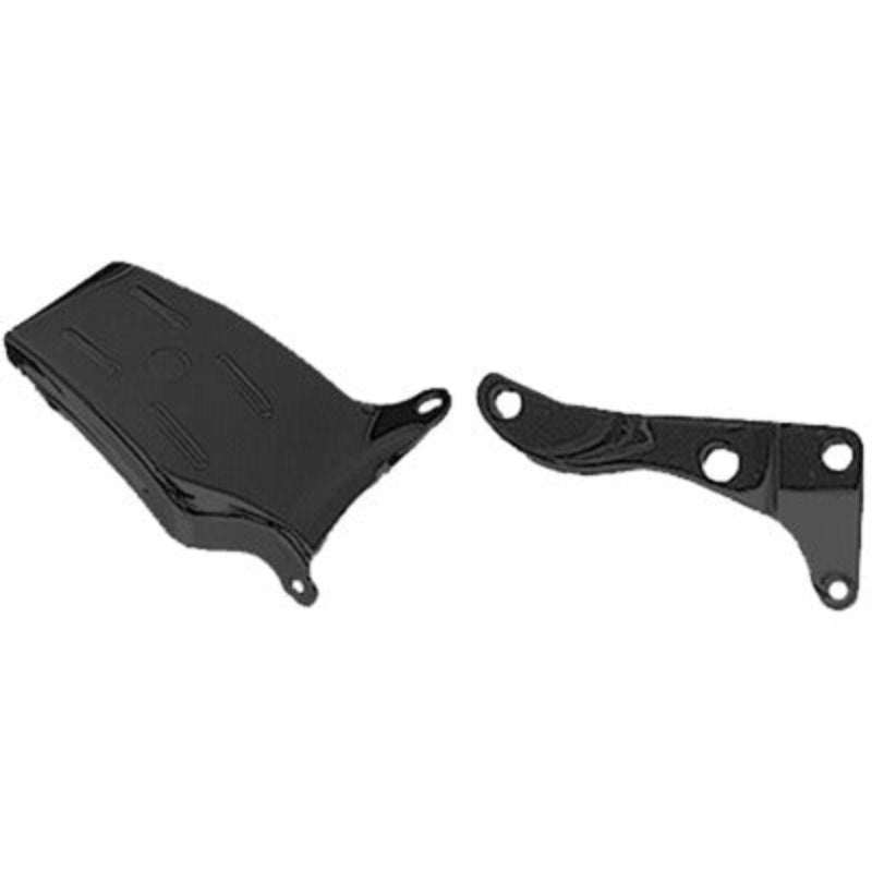 Trans-Dapt SBC Long Water Pump Alternator Bracket Set Black 8517