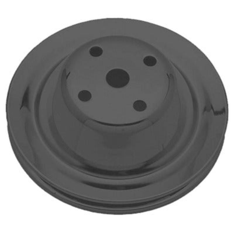 Trans-Dapt SBC Long Water Pump Pulley 1 Groove Black 8604