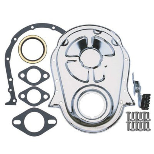 Trans-Dapt BB Chevy Chrome Timing Cover Set 9001