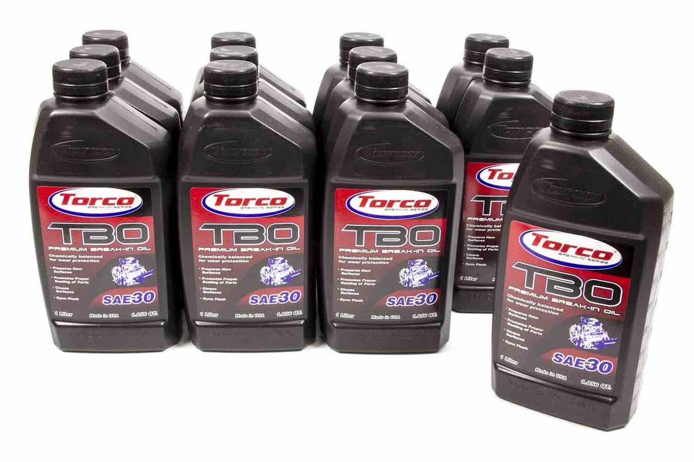 Torco TBO 30W Break-In Oil (1 Liter Bottle - Case)