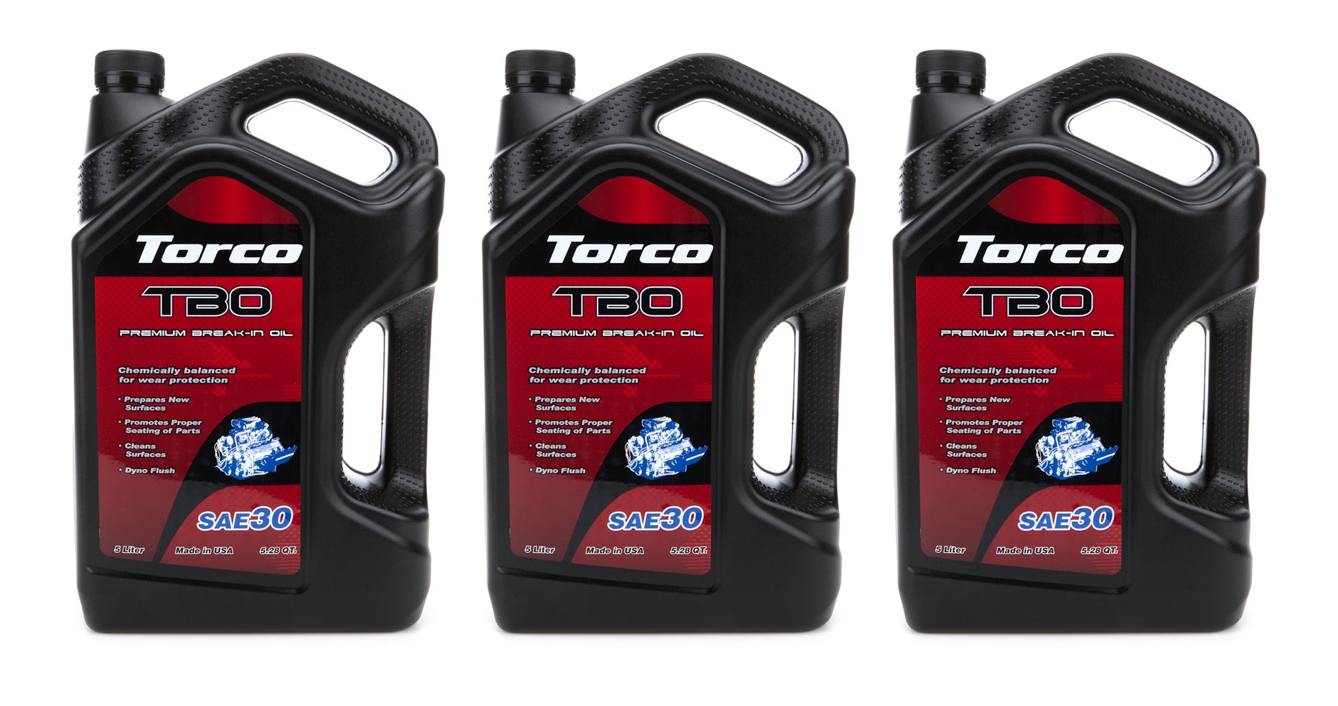 Torco TBO 30W Premium Break In Oil (5 Liter Bottle - Case)