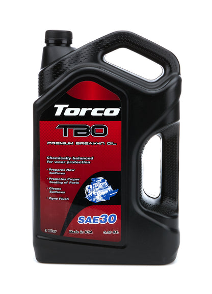 Torco TBO 30W Premium Break In Oil (5 Liter Bottle)