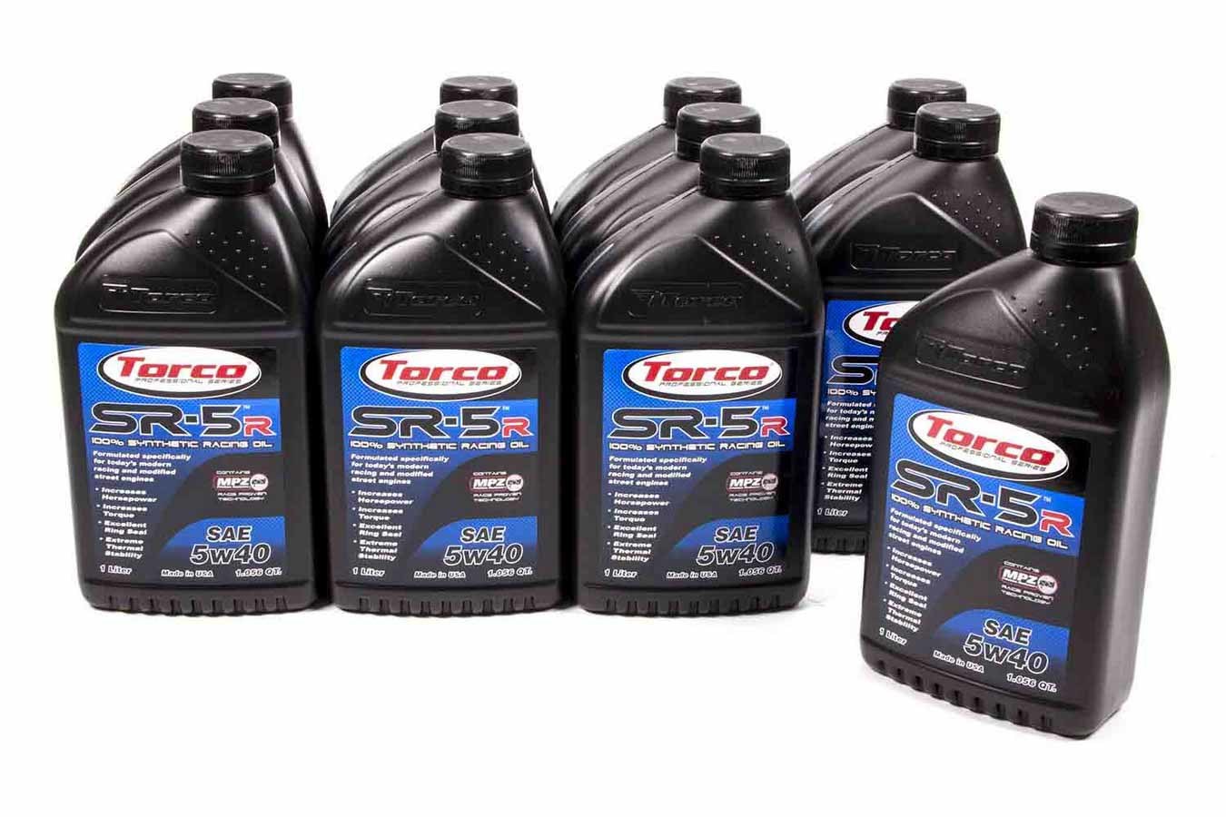 Torco SR-5R Synthetic Racing Oil 5W40 (1 Liter Case of 12)
