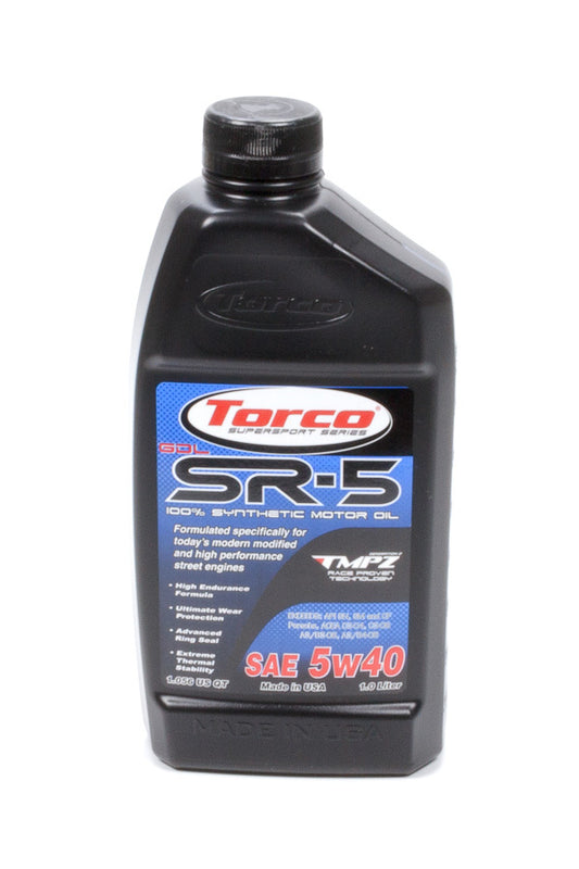 Torco SR-5 GDL Synthetic Motor Oil 5W40