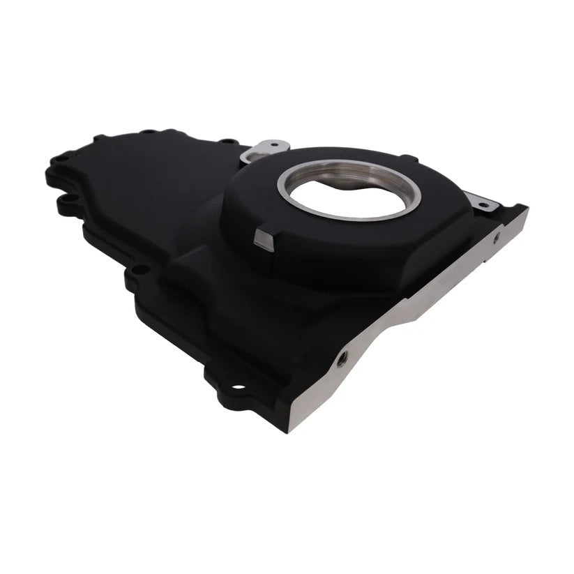 Top Street Performance Black LS Aluminum Timing Cover CPS Provision 81066BK