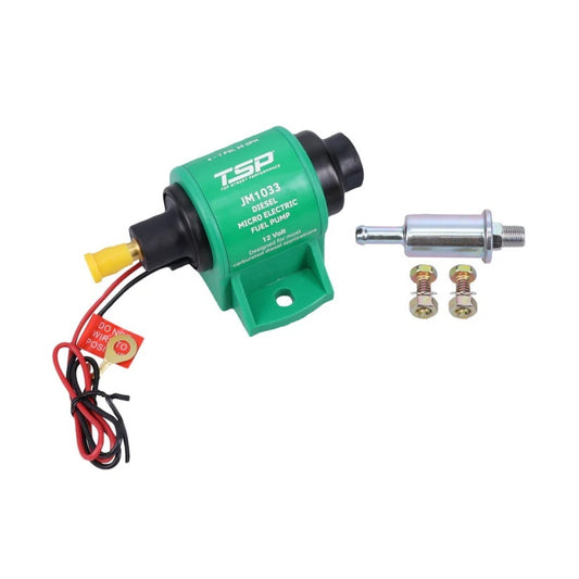 Top Street Performance Micro Electric Fuel Pump w/Filter 35GPH 4-7psi