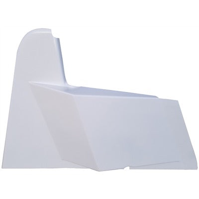 Triple X Sprint Car 5-Series Right Arm Guard, White