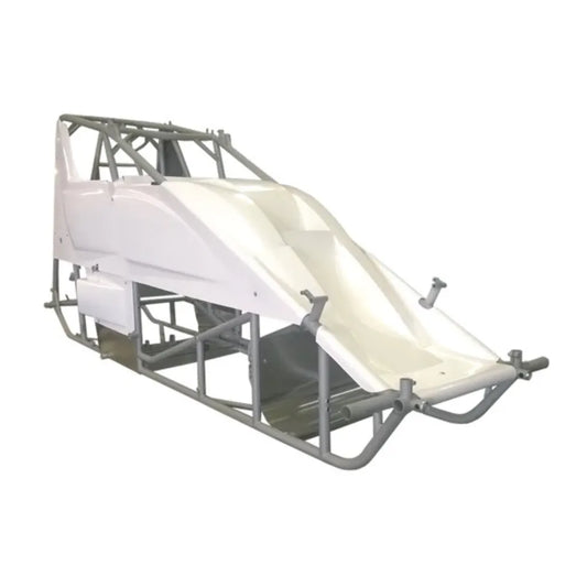 Triple X Sprint Car Chassis Kit, X-Wedge White Inside Rail Body