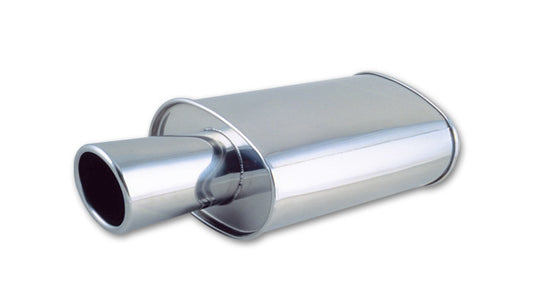 Vibrant Performance StreetPower Oval Muffler w/4" Round Angle Cut 1046
