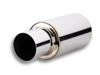 Vibrant Performance TPV Turbo Muffler w/4" Round Straight Cut Tip 1062
