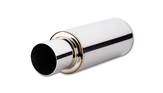 Vibrant Performance TPV Turbo Muffler w/4" Round Straight Cut Tip 1091